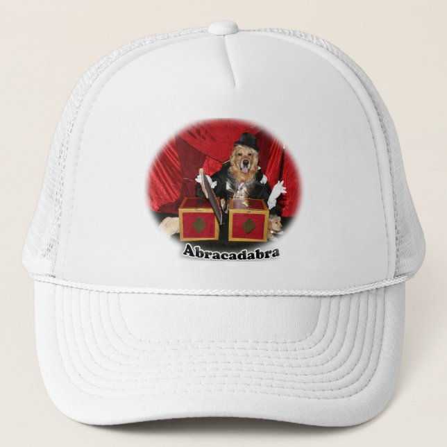 Gorra De Camionero Truco mágico de la abracadabra del golden (Anverso)