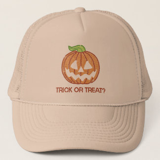 Gorra De Camionero Truco o invitación diamante de imitación impreso