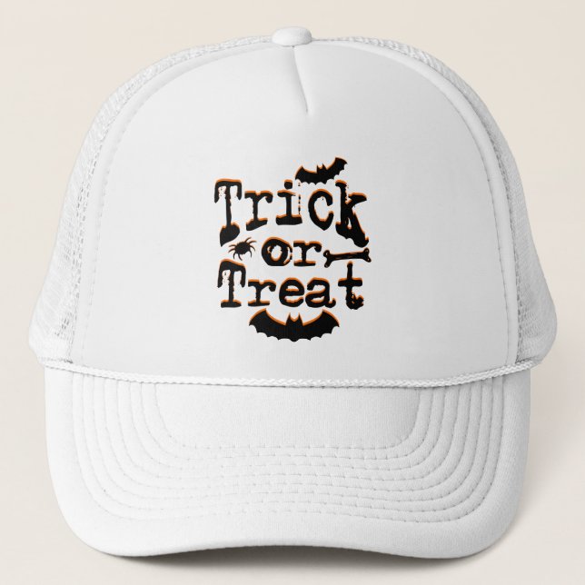 Gorra De Camionero truco o tratamiento (Anverso)