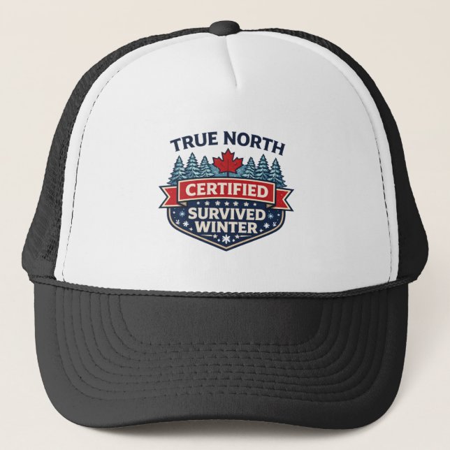 Gorra de camionero True North Certified | Sobreviv (Anverso)