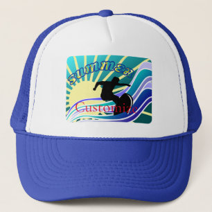 Gorra De Camionero Trueno divertido de surf de verano