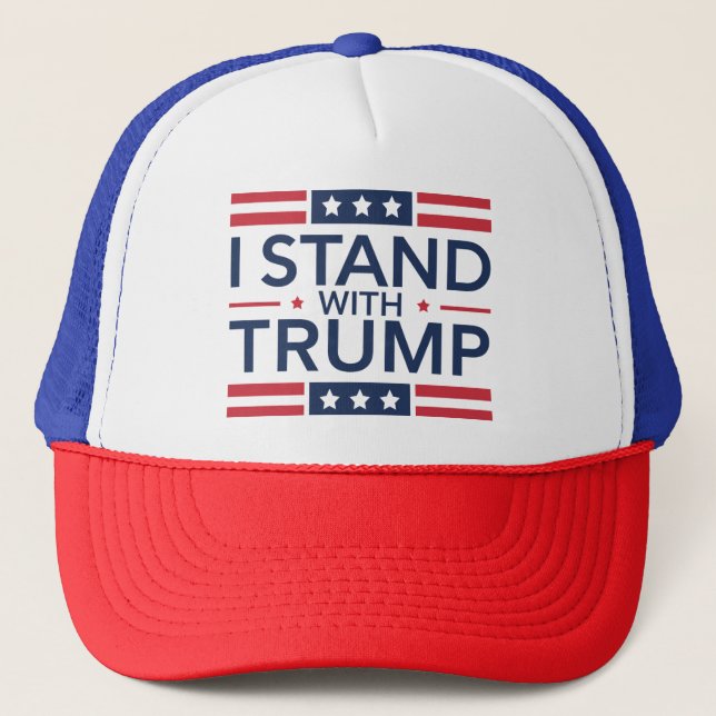 Gorra De Camionero Trump 2024: Apoyo al presidente de Trump (Anverso)