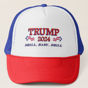 Gorra De Camionero Trump 2024 Drill Baby Drill