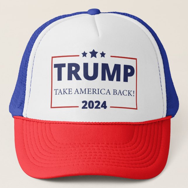 Gorra De Camionero Trump 2024: Recuperar a Estados Unidos (Anverso)