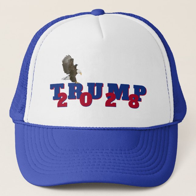 Gorra De Camionero Trump 2028 con águila calva (Anverso)