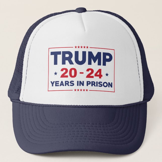 Gorra De Camionero Trump 20-24 años en prisión (Anverso)