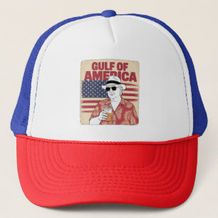 Gorra De Camionero Trump América Golfo México Presidente Trump 
