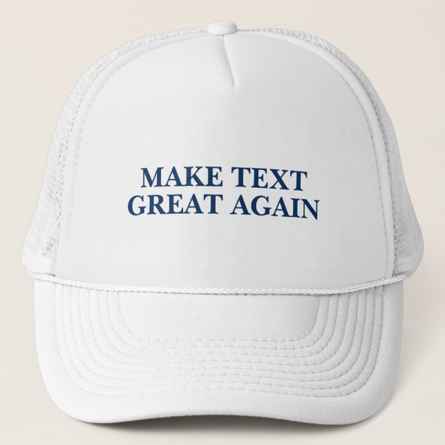 Gorra De Camionero Trump - Añade tu propio eslogan (Anverso)