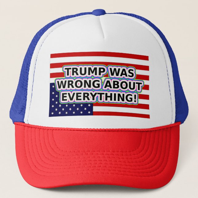 GORRA DE CAMIONERO TRUMP ESTABA EQUIVOCADO SOBRE TODO (Anverso)