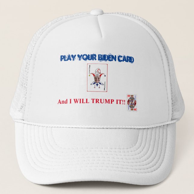 Gorra De Camionero Trump-It Gorra: Blanco (Anverso)