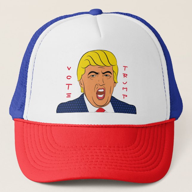 Gorra De Camionero Trump: Noticias falsas, corrupción, arte personali (Anverso)