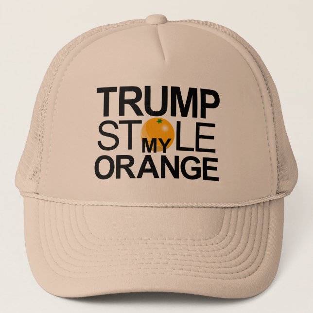 Gorra De Camionero Trump Stole mi Naranja (Anverso)