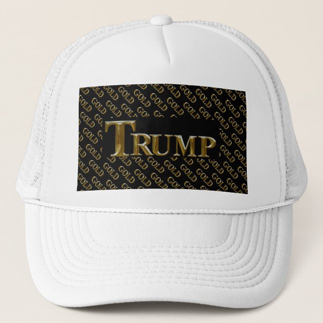 GORRA DE CAMIONERO TRUMP USA GOLD (Anverso)