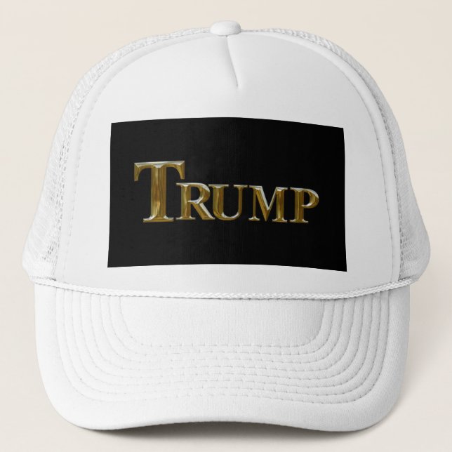 GORRA DE CAMIONERO TRUMP USA GOLD (Anverso)