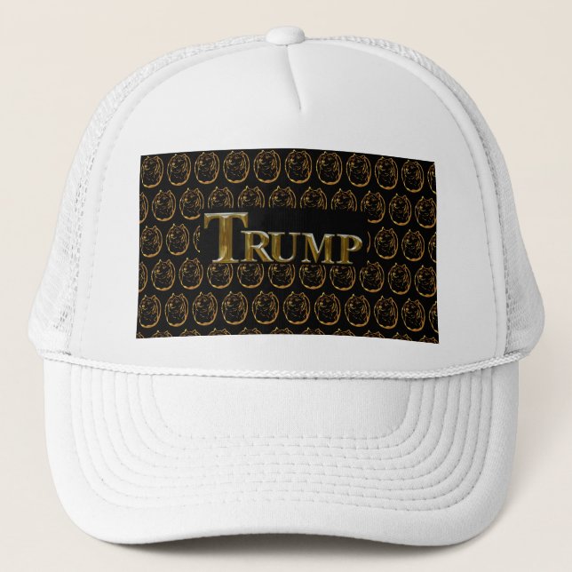 GORRA DE CAMIONERO TRUMP USA GOLD (Anverso)
