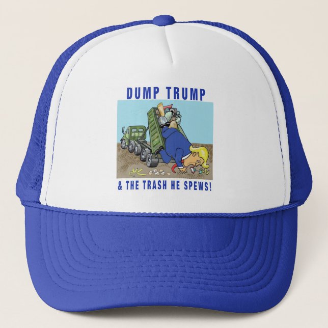 Gorra De Camionero Trump y la basura que arroja (Anverso)
