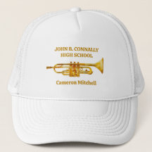 Trumpet Player High School Band Gold Personalizado
