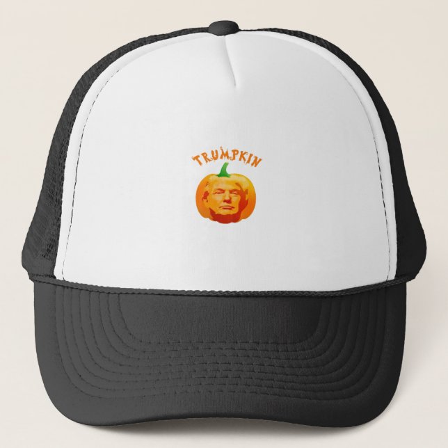 Gorra De Camionero Trumpkin Funny Halloween - Spooky Parody Edition (Anverso)