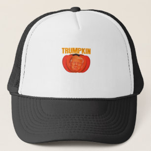 Gorra De Camionero Trumpkin Halloween Jack O Lantern Gráfica divertid