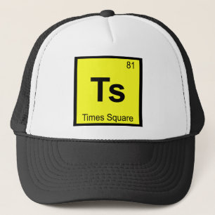 Gorra De Camionero Ts - Times Square Nueva York Símbolo Químico