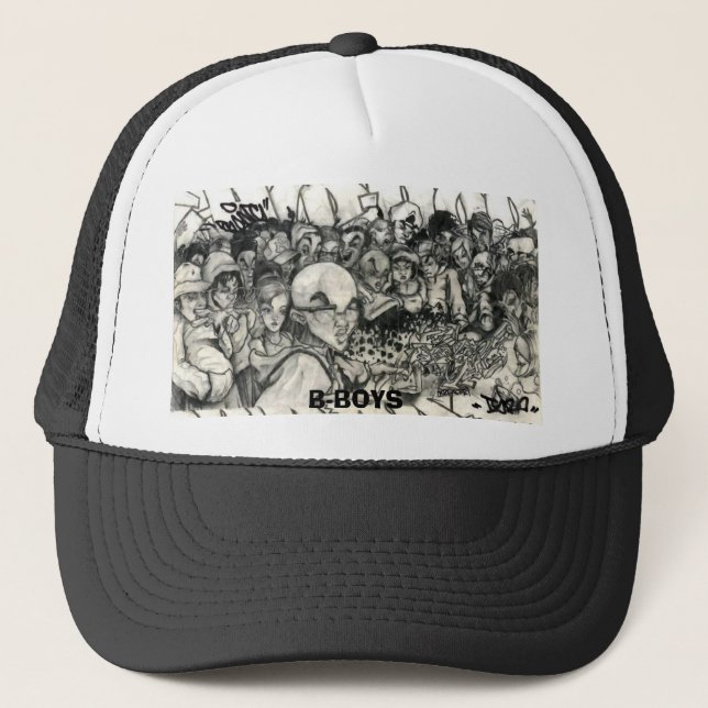 Gorra De Camionero tsk_hiphop_bboy, B-BOYS (Anverso)