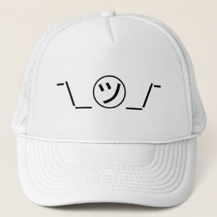 Gorra De Camionero Tsu Kana Shrug Emoticon ¯\_ ㋡_/ Ø Kaomoji japonés