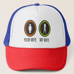 Gorra De Camionero Tu esposa mi esposa