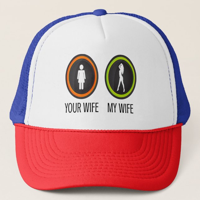 Gorra De Camionero Tu esposa mi esposa (Anverso)