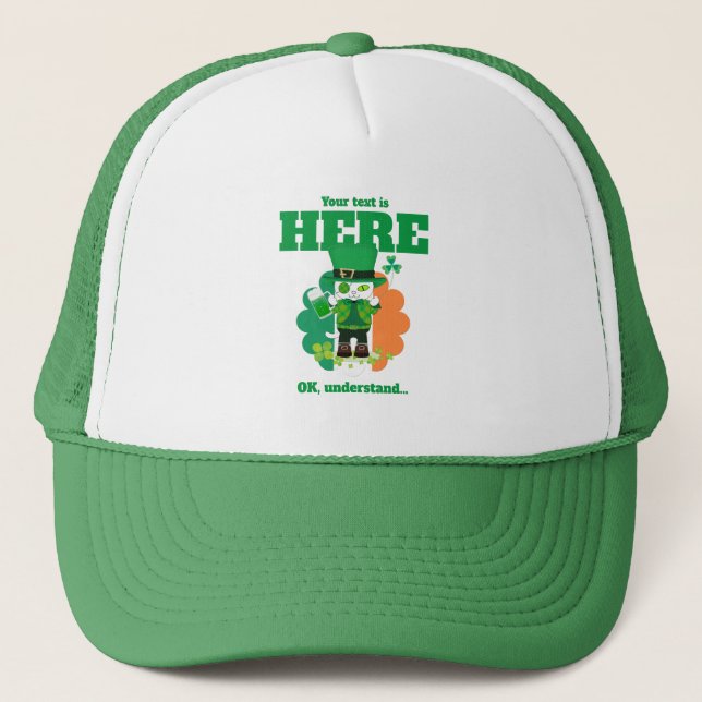 Gorra De Camionero Tu Leprechaun Meowgical (Anverso)