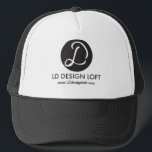 Gorra De Camionero Tu logotipo aquí, simple, Personalizable<br><div class="desc">Aumente la visibilidad de su marca de una manera elegante y práctica con nuestro Sombrero de Camionero de Personalizable simple "Your Logo Here". Este gorra no es sólo un accesorio de moda, es una herramienta dinámica para mostrar tu marca. Diseñado con sencillez en mente, ofrece una plataforma eficaz para su...</div>