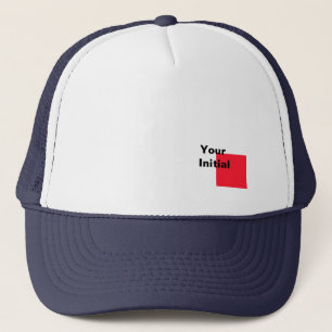 Gorra De Camionero Tu Monograma Inicial Azul Marino