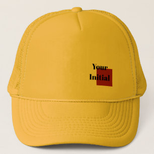 Gorra De Camionero Tu Monograma Inicial en Oro