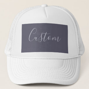 Gorra De Camionero Tu Nombre Elegante Escritura de Lavanda sobre Pú
