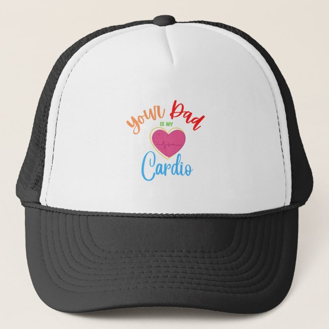 Gorra De Camionero Tu Papá Es Mi Cardio (Anverso)