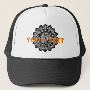 Gorra De Camionero Tu Texto con imagen de Diagrama Negro Guapo Cool