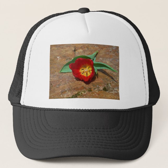 Gorra De Camionero Tulip rojo primavera (Anverso)
