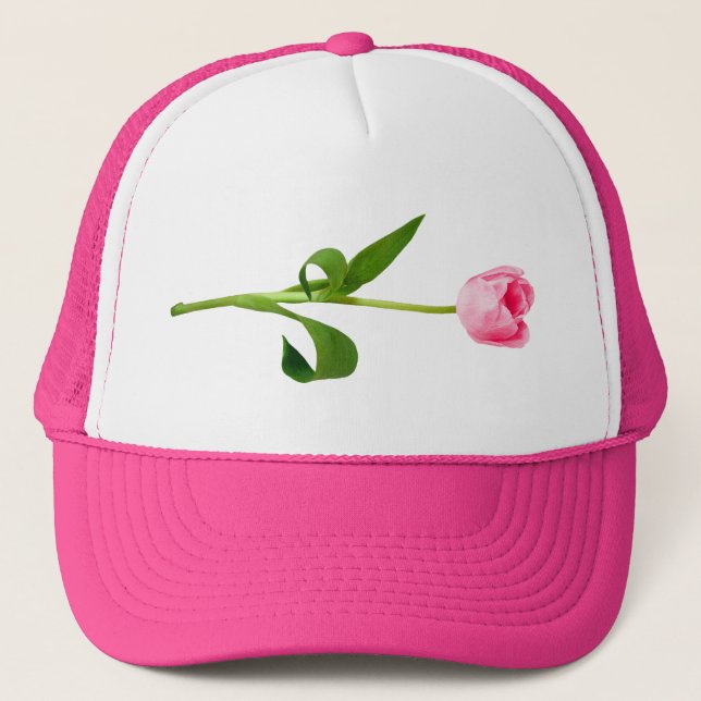 Gorra De Camionero Tulip rosa (Anverso)
