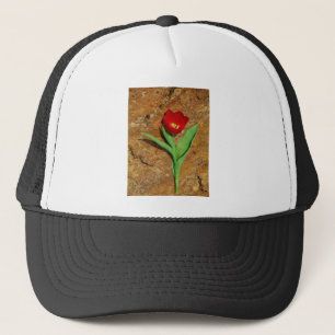 Gorra De Camionero Tulipán amarillo y rojo