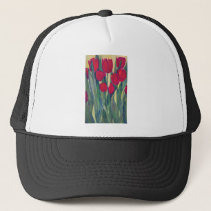 Gorra De Camionero tulipán rojo