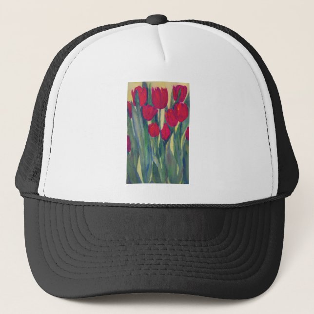 Gorra De Camionero tulipán rojo (Anverso)