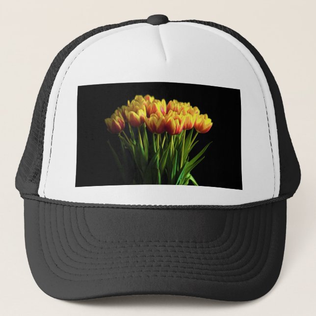 Gorra De Camionero Tulipanes en la vesícula de flores (Anverso)