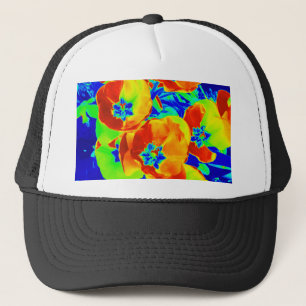 Gorra De Camionero tulipanes fluorescentes