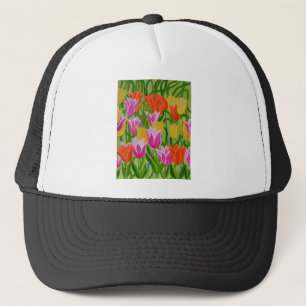 Gorra De Camionero Tulipanos