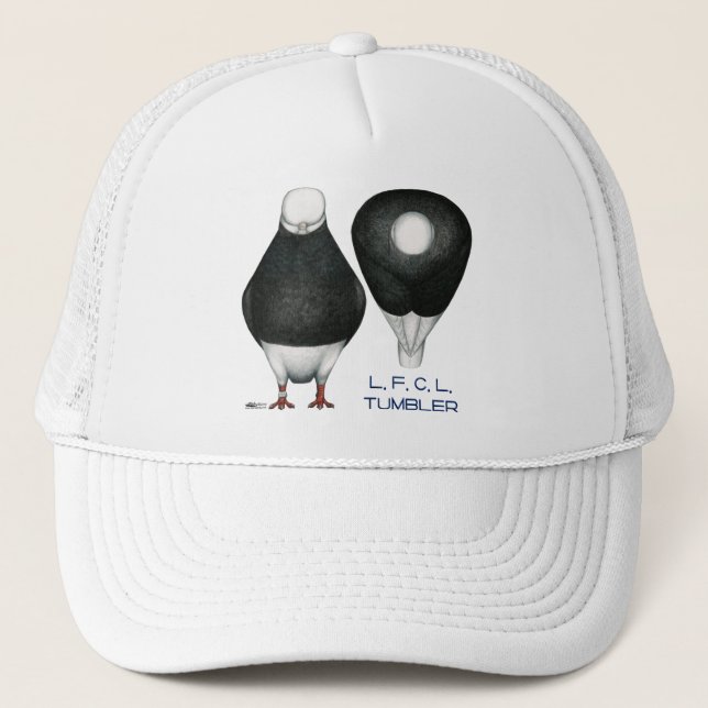 Gorra De Camionero Tumbler Pigeon Standard Black Bald (Anverso)