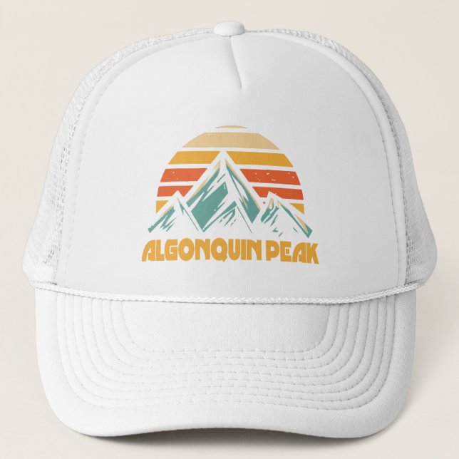 Gorra De Camionero Turquesa retro algonquino (Anverso)