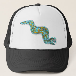 Gorra De Camionero Turquesa y dorado mayas