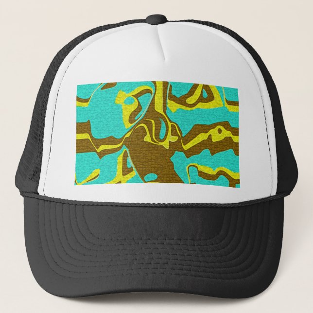 Gorra De Camionero Turquoise Design (Anverso)