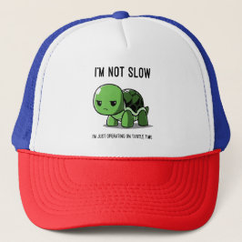 Gorra De Camionero Turtle Time Not Slow Graphic Trucker Hat