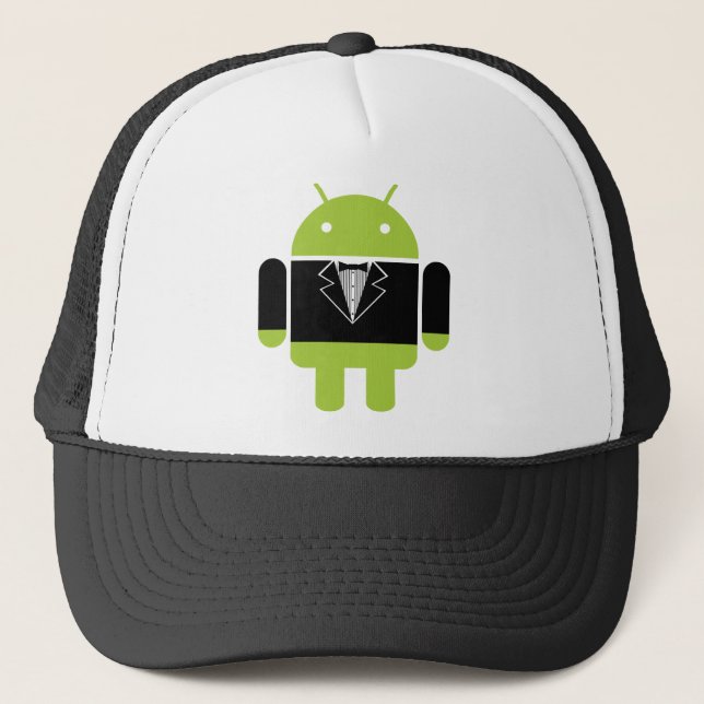 Gorra De Camionero Tux androide (Anverso)