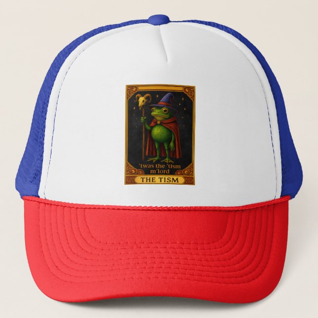 Gorra De Camionero T'was The 'Tism M'Lord Frog Meme Autism Awareness (Anverso)